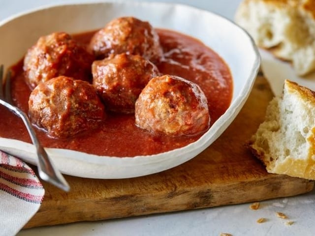 TO Four Homemade Meatballs.